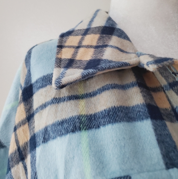 Anthropologie Avec Les Filles Plaid Fleece Shacket - Picture 4 of 16